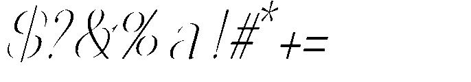 Editorial Ghaslaro Italic Scale Regular Font OTHER CHARS