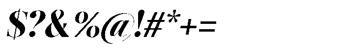 Editorium Serif Black Italic Font OTHER CHARS