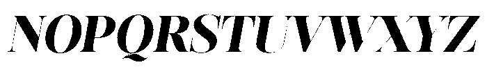 Editorium Serif Black Italic Font UPPERCASE
