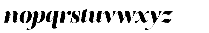 Editorium Serif Black Italic Font LOWERCASE