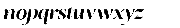 Editorium Serif Bold Italic Font LOWERCASE