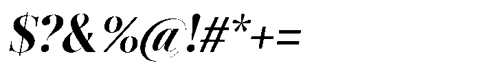 Editorium Serif Extra Bold Italic Font OTHER CHARS