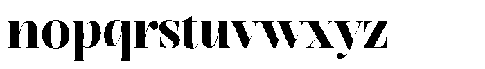 Editorium Serif Extra Bold Font LOWERCASE