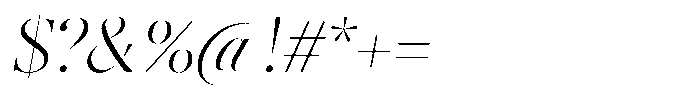 Editorium Serif Extra Light Italic Font OTHER CHARS