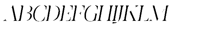 Editorium Serif Extra Light Italic Font UPPERCASE