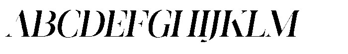 Editorium Serif Medium Italic Font UPPERCASE