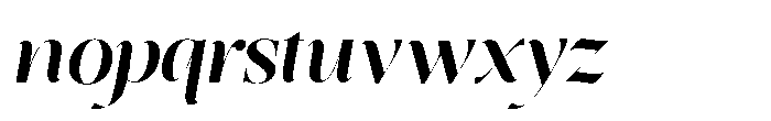 Editorium Serif Semi Bold Italic Font LOWERCASE