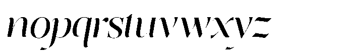 Editorium Serif Variable Black Italic Font LOWERCASE