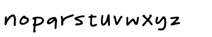 Editors Hand Font LOWERCASE