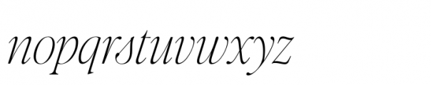Editors Note Hairline Italic Font LOWERCASE