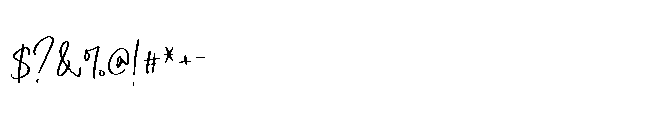 Edomisse Signature Font OTHER CHARS