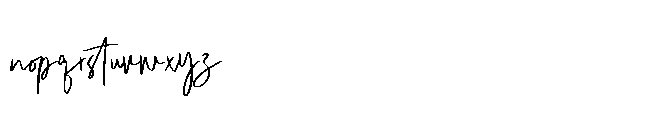 Edomisse Signature Font LOWERCASE