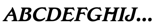 Edwardian Bold Italic Font UPPERCASE