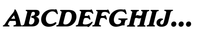 Edwardian Extra Bold Italic Font UPPERCASE