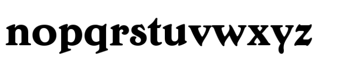 Edwardian Extra Bold Font LOWERCASE