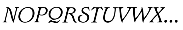 Edwardian Light Italic Font UPPERCASE