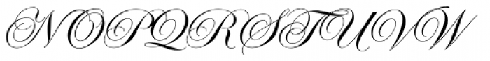 Edwardian Script Pro Regular Font UPPERCASE