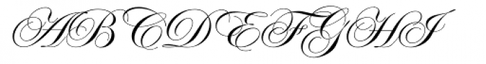 Edwardian Script Font UPPERCASE
