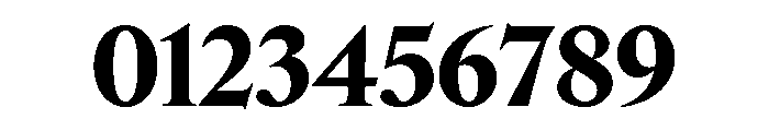 Edict Display Thin Bold Font OTHER CHARS