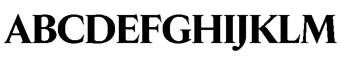 Edict Display Thin Bold Font UPPERCASE