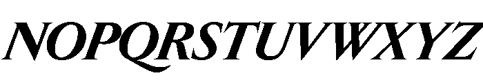 Edict Display Thin BoldItalic Font UPPERCASE