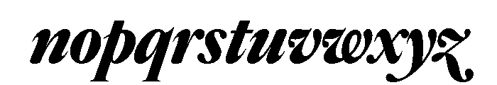 Edict Display Thin BoldItalic Font LOWERCASE