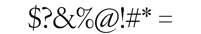 Edict Display Thin Light Font OTHER CHARS