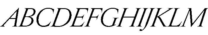 Edict Display Thin LightItalic Font UPPERCASE