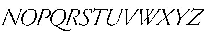 Edict Display Thin LightItalic Font UPPERCASE