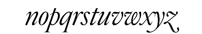 Edict Display Thin LightItalic Font LOWERCASE