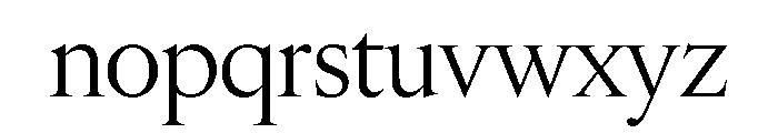 Edict Display Thin Light Font LOWERCASE