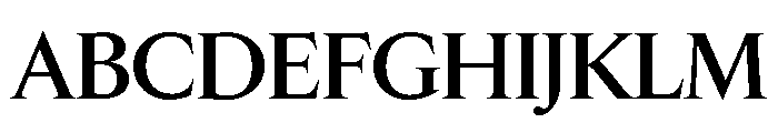 Edict Display Thin Medium Font UPPERCASE