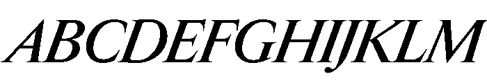 Edict Display Thin MediumItalic Font UPPERCASE