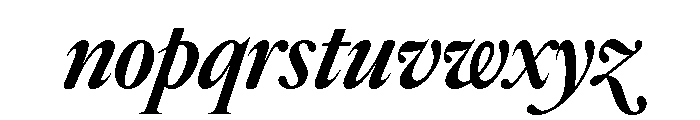 Edict Display Thin MediumItalic Font LOWERCASE