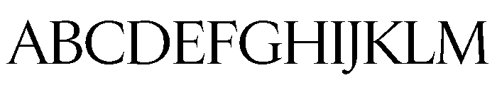 Edict Display Thin Regular Font UPPERCASE