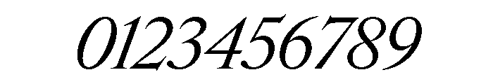 Edict Display Thin RegularItalic Font OTHER CHARS