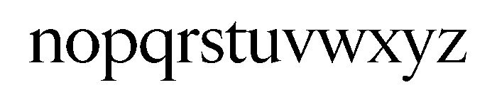 Edict Display Thin Regular Font LOWERCASE