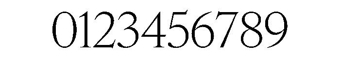 Edict Display Thin Thin Font OTHER CHARS