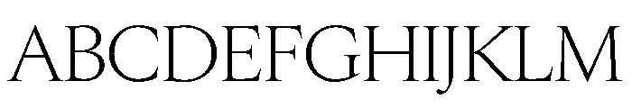 Edict Display Thin Thin Font UPPERCASE