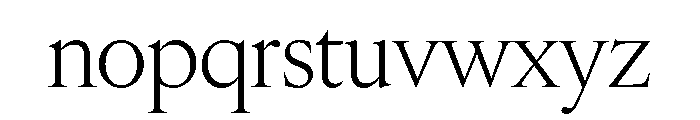 Edict Display Thin Thin Font LOWERCASE