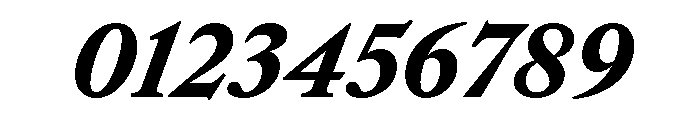EdictText BoldItalic Font OTHER CHARS