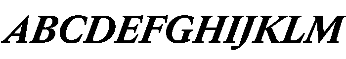 EdictText BoldItalic Font UPPERCASE