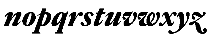 EdictText BoldItalic Font LOWERCASE