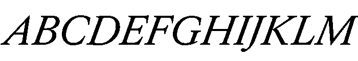 EdictText BookItalic Font UPPERCASE