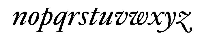 EdictText BookItalic Font LOWERCASE