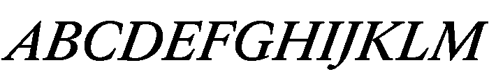 EdictText MediumItalic Font UPPERCASE
