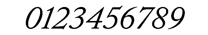 EdictText RegularItalic Font OTHER CHARS