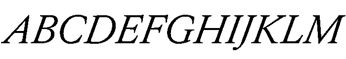 EdictText RegularItalic Font UPPERCASE
