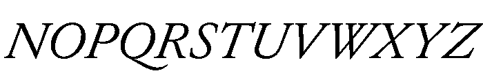 EdictText RegularItalic Font UPPERCASE