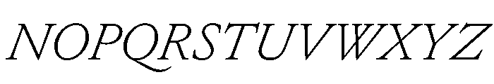 EdictText ThinItalic Font UPPERCASE